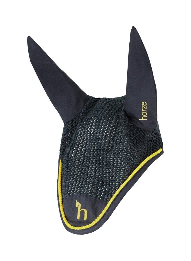 HORZE Wicklow Ear Net - Dark Navy - Horse - Image 1