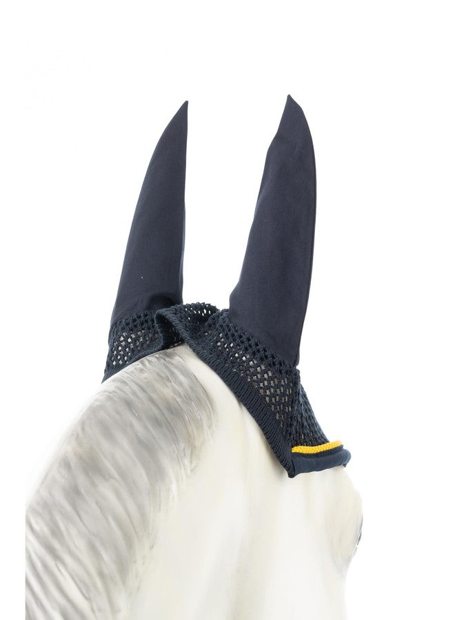 HORZE Wicklow Ear Net - Dark Navy - Horse - Image 5