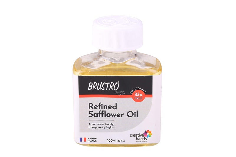 Brustro Professional Refined Safflower Oil 100ml (75ml + 25ml Free) - Image 5