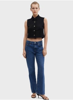 MANGO Button Detailed Waistcoat  - Image 4