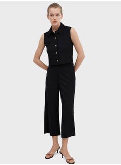 MANGO Button Detailed Waistcoat  - Image 3