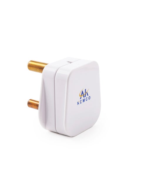 15 Ampere Top Plug with Round Pin for Air Conditioners Microwaves and other Heavy-Duty Appliances