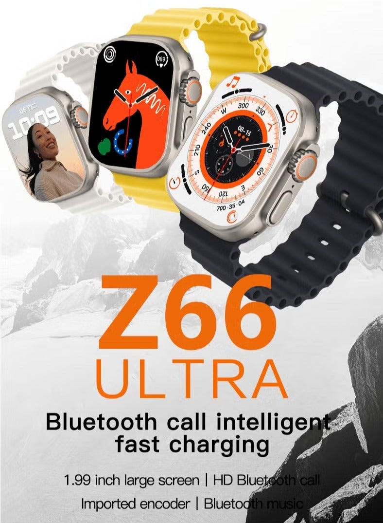 Raxoom Ultra Smart Watch for Answer Calls with Heart Rate Monitor and Sleep Monitor, Music Storage, 600 mAh Battery, Military Smartwatch Compatible with Android iOS - Image 2