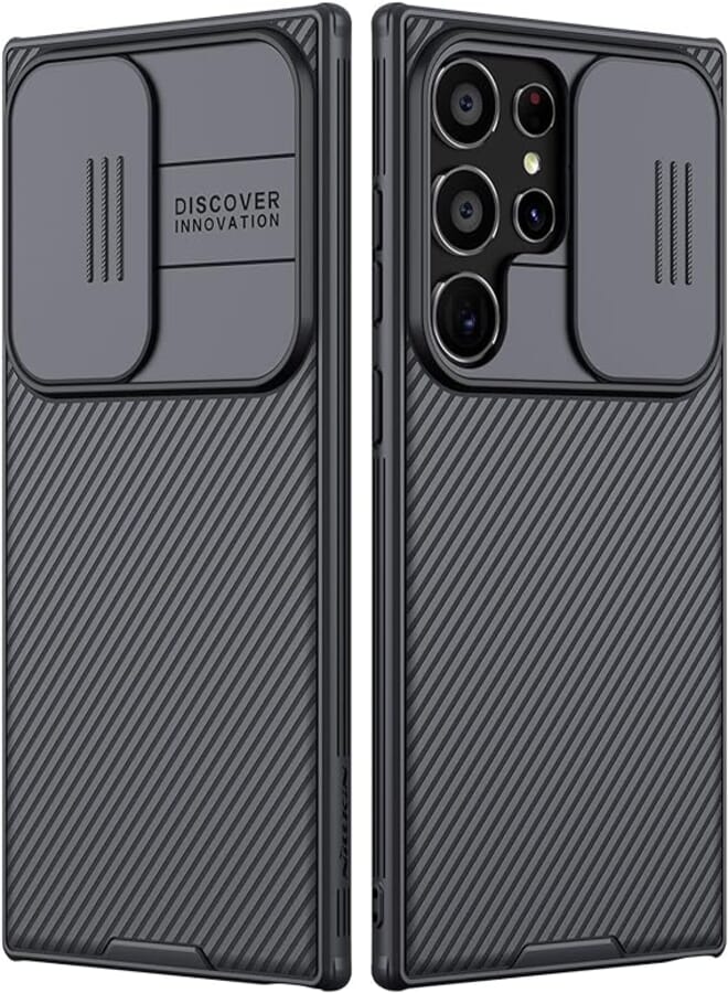 Nillkin Nillkin CamShield Pro S24 Ultra Mobile Phone Case with Camera Protection Ultra Thin Premium Bumper Hybrid Protective Case for Samsung Galaxy S24 Ultra 5G (Black)