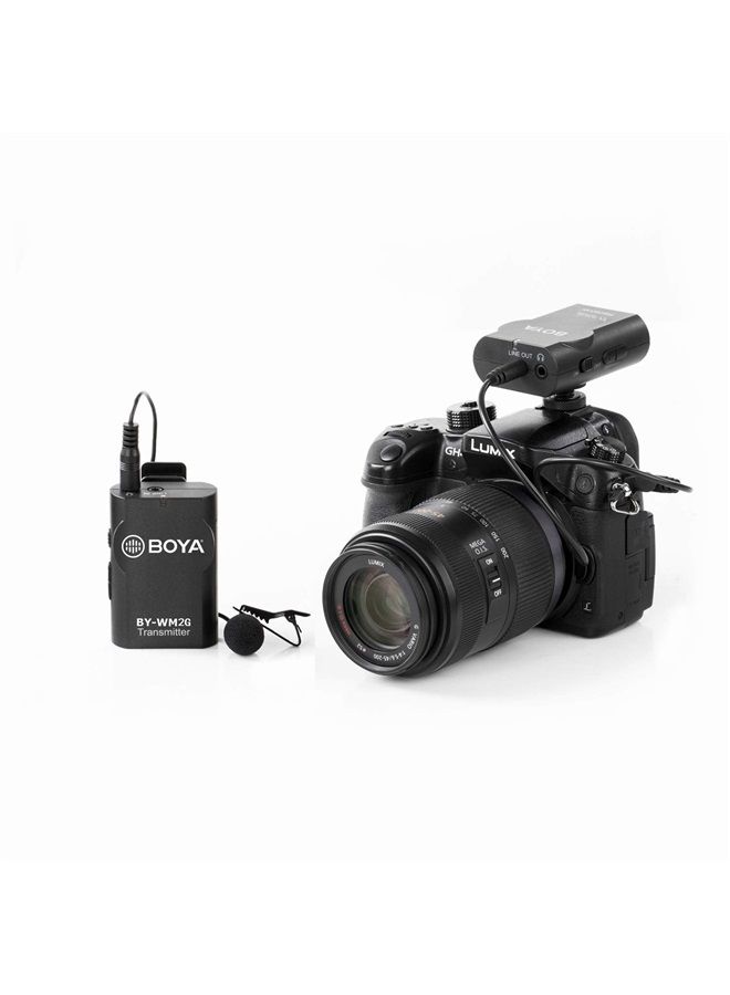 BOYA Lavalier Wireless Microphone for Smartphone Camera Vlog, New Version BOYA BY-WM2G Universal Mic with Real-time Monitor for IOS Smartphone Tablet DSLR Sony Camcorder GoPro Audio Recorder PC Audio/Video - Image 2