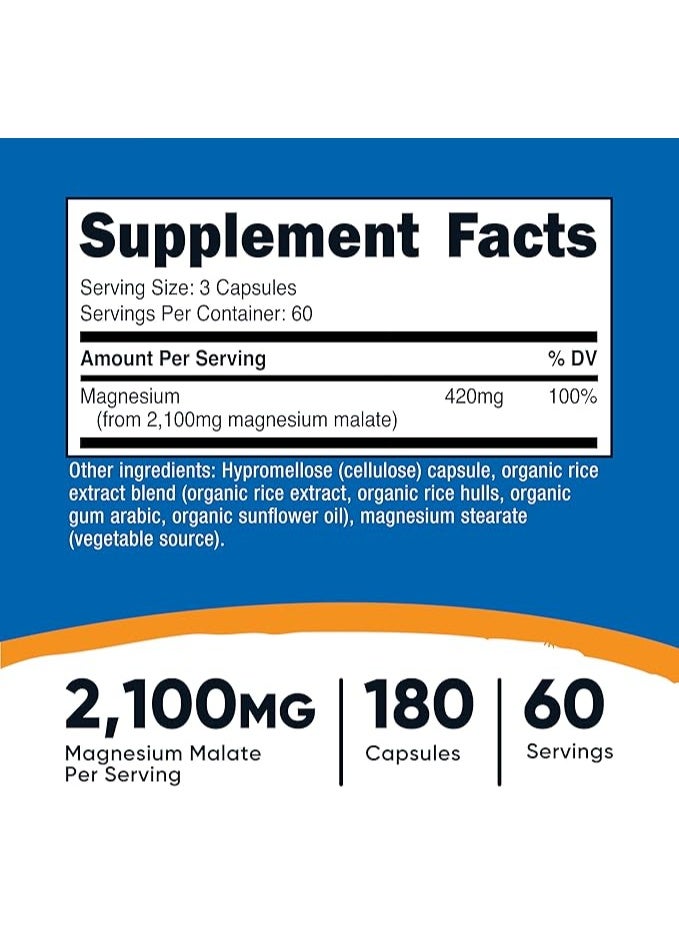 نوتريكوست، مالات المغنيسيوم، 180 كبسولة (700 ملغ لكل كبسولة) - Image 5
