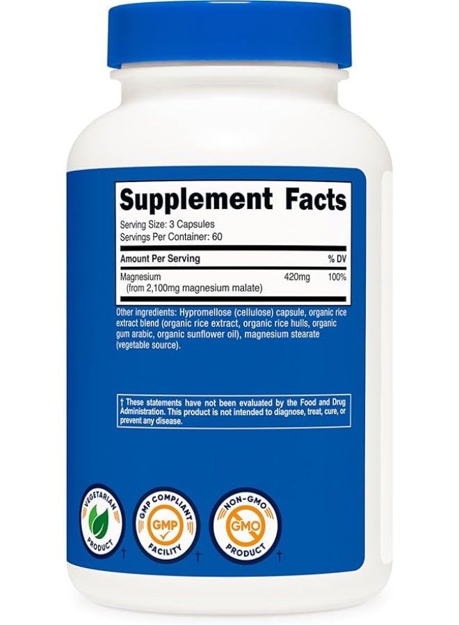 نوتريكوست، مالات المغنيسيوم، 180 كبسولة (700 ملغ لكل كبسولة) - Image 2