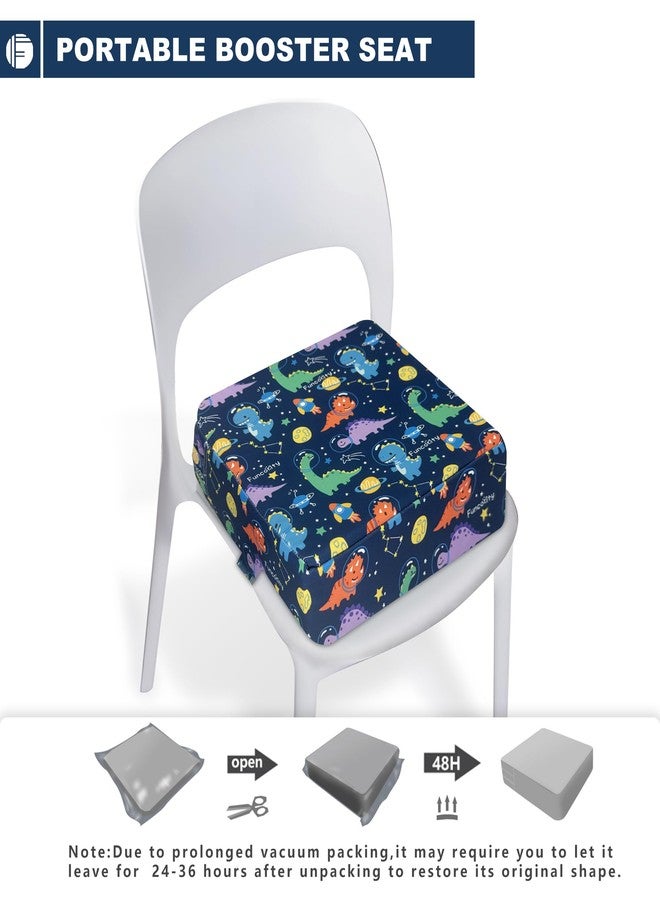 Funcority Toddler Booster Seat for Dining Table, Portable Booster Seat for Kitchen Chair, 4 Inch High-Density Foam Cushion with Adjustable Safety Straps and Non-Slip Bottom, Perfect for Kids Travel and Daily - Image 5