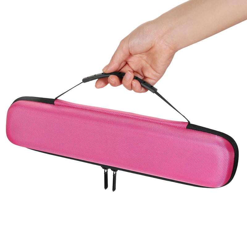 ZbFwmx Travel Case for Hair Straightening Irons Curling Iron Travel Straightener Case Hair Styler Flat Iron Storage Carrying Pouch Bag(Only Case, Pink) - Image 3