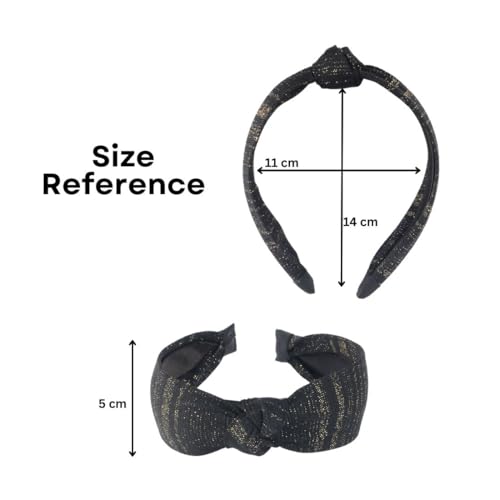 Radhu & Kabby Hair Band For Women/Girls | Non Slip Headband | Cross Knot Hair Band | Comfortable For Every Occasions And Every Hair Type | Black, White, Pink | Same As Pic | 3 Pcs - Image 5