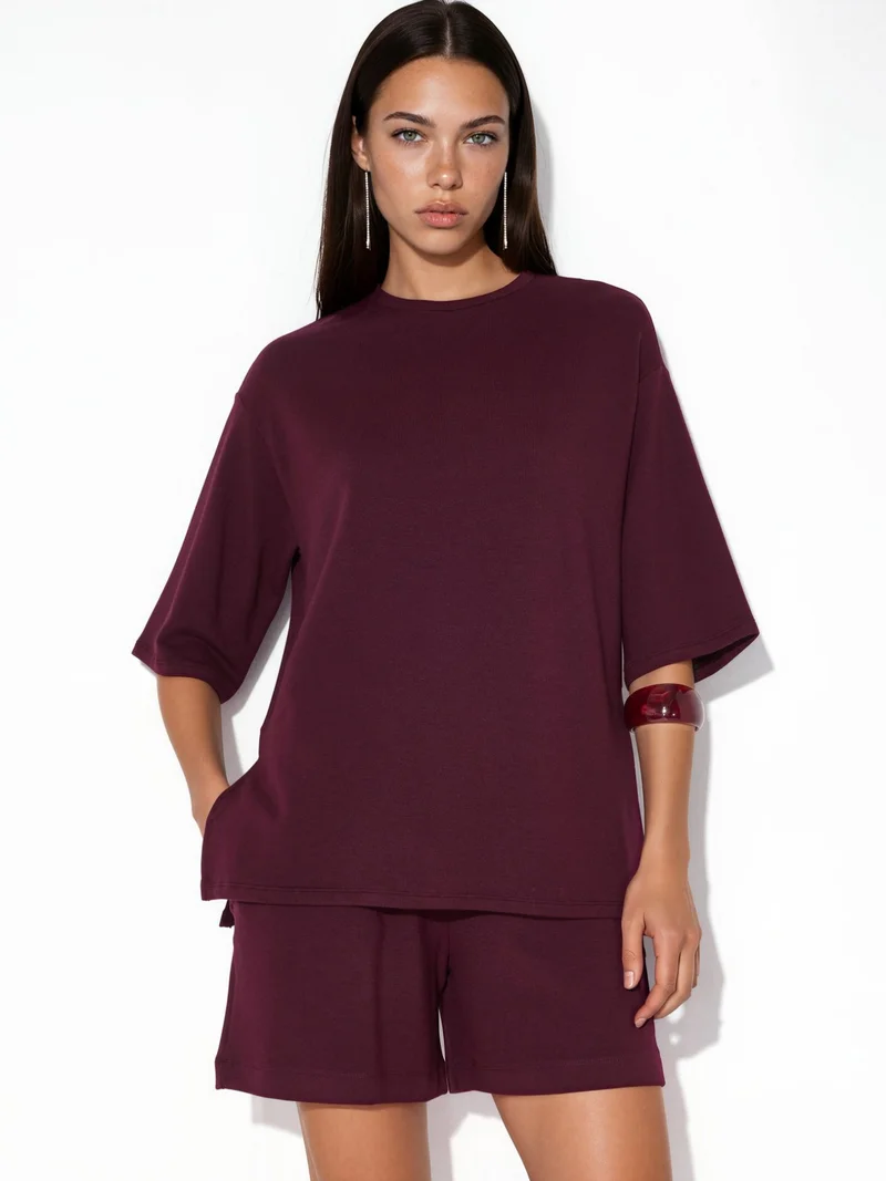 Busem BUSEM Women's Loose-fit Crew Neck T-shirt