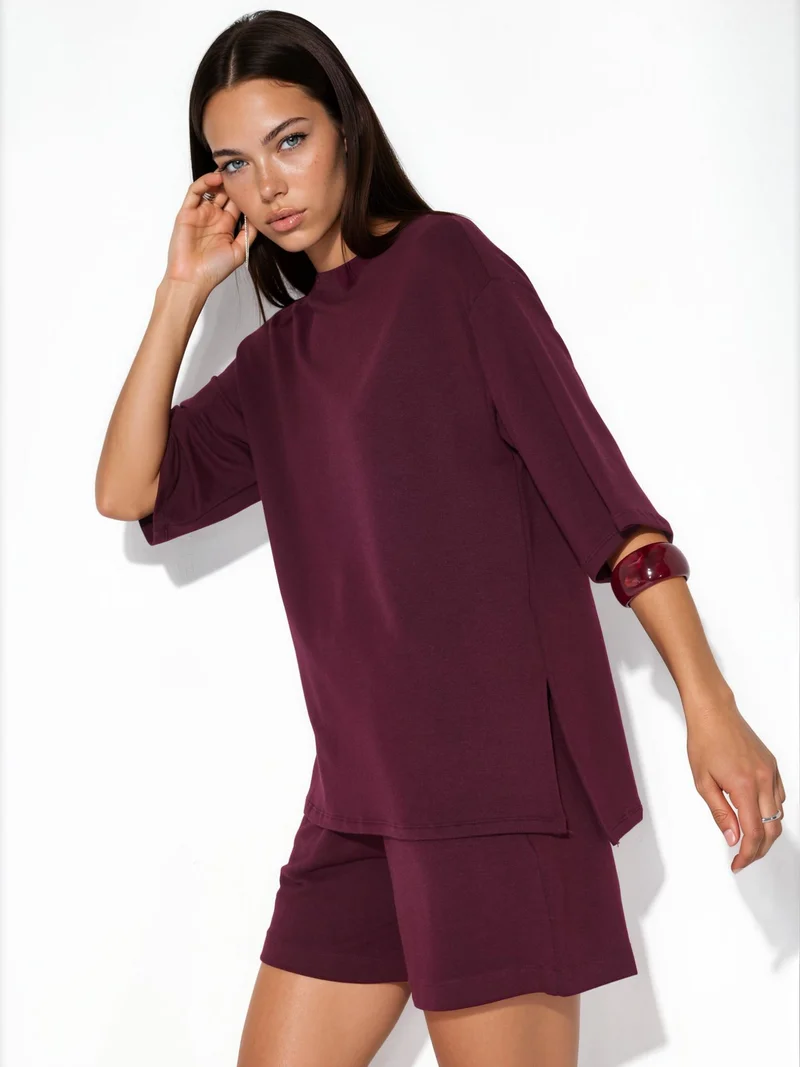 Busem BUSEM Women's Loose-fit Crew Neck T-shirt