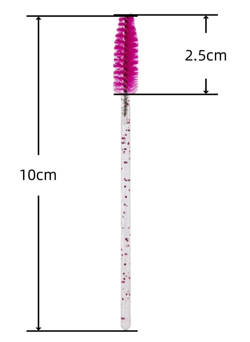 Generic 50 Pcs Disposable Eyelash Mascara Brushes Wands Applicator Eyebrow Brush Makeup Kit Eyebrow Oil Brush Makeup Tool  - Image 4