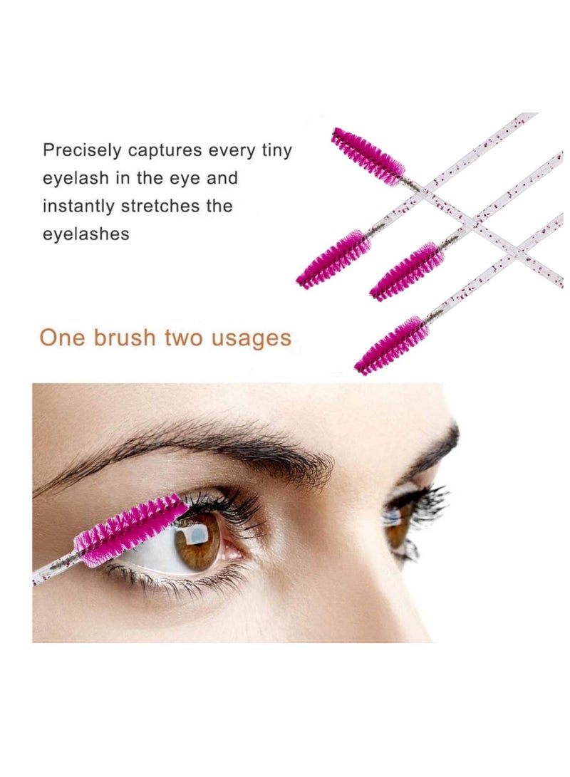 Generic 50 Pcs Disposable Eyelash Mascara Brushes Wands Applicator Eyebrow Brush Makeup Kit Eyebrow Oil Brush Makeup Tool  - Image 2