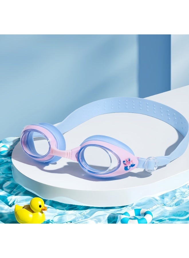 S-Quality Kids Swimming Goggles Set with Mermaid Print Silicone Cap - Anti-fog and Comfortable to Wear - Image 2