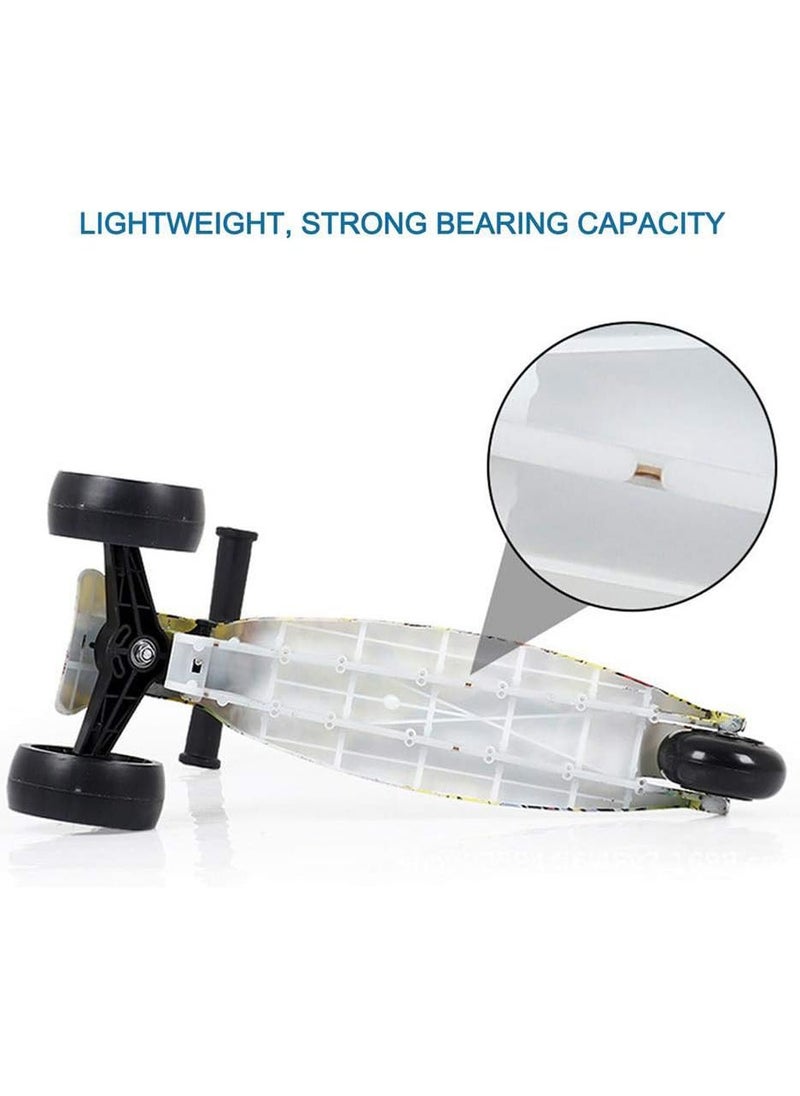 Adjustable and foldable scooter with flashing light wheels and graffiti graphics for children 55x58x25cm  - Image 3