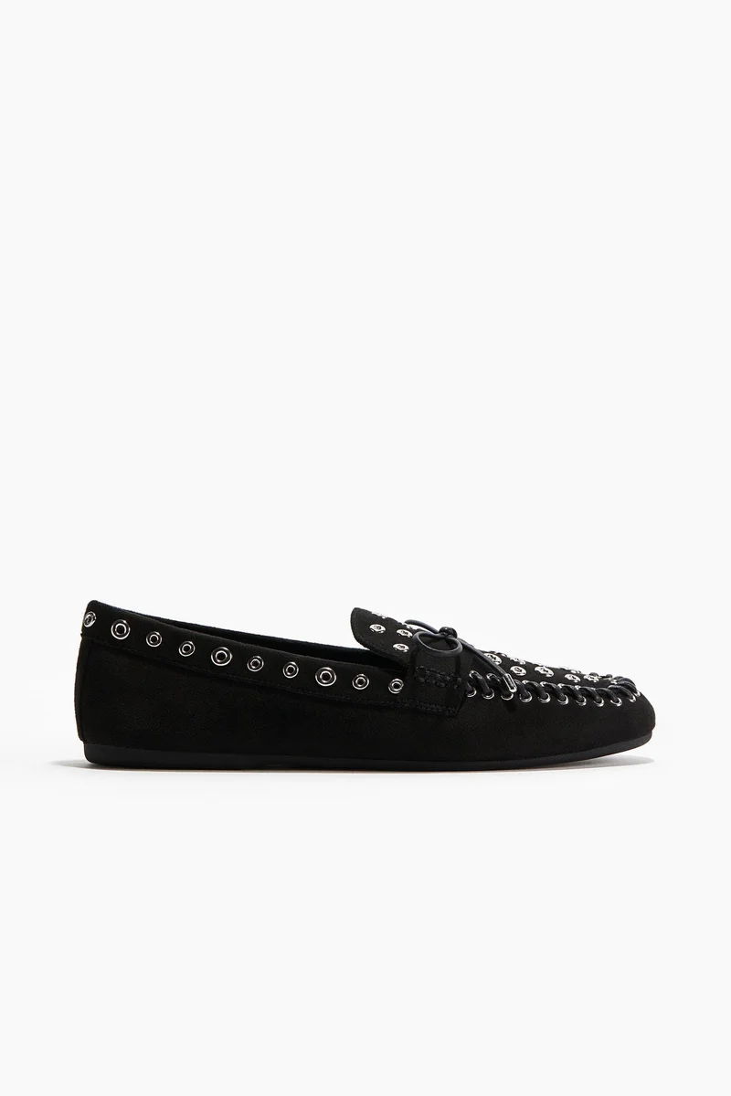 H&M Eyelet-embellished loafers