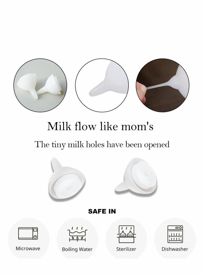 SYOSI - Silicone Feeding Nipple and Syringes, Kitten Puppy Feeding Bottles, Newborn Small Animals Milk Bottles for Nursing with Replacement Nipples, Pet Feeder Set, 5Pcs - Image 1
