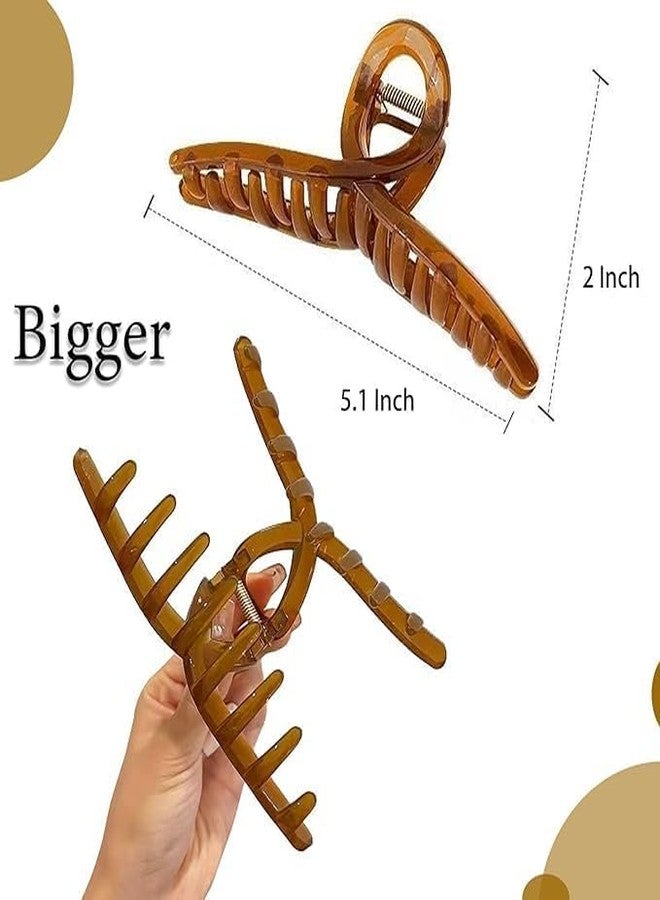 Cart Log big claw clips for women- big clutcher- large claw clip- large clutcher- transparent clutcher- transparent claw clip- clutcher set for women hair- claw clip combo for women (3) - Image 3