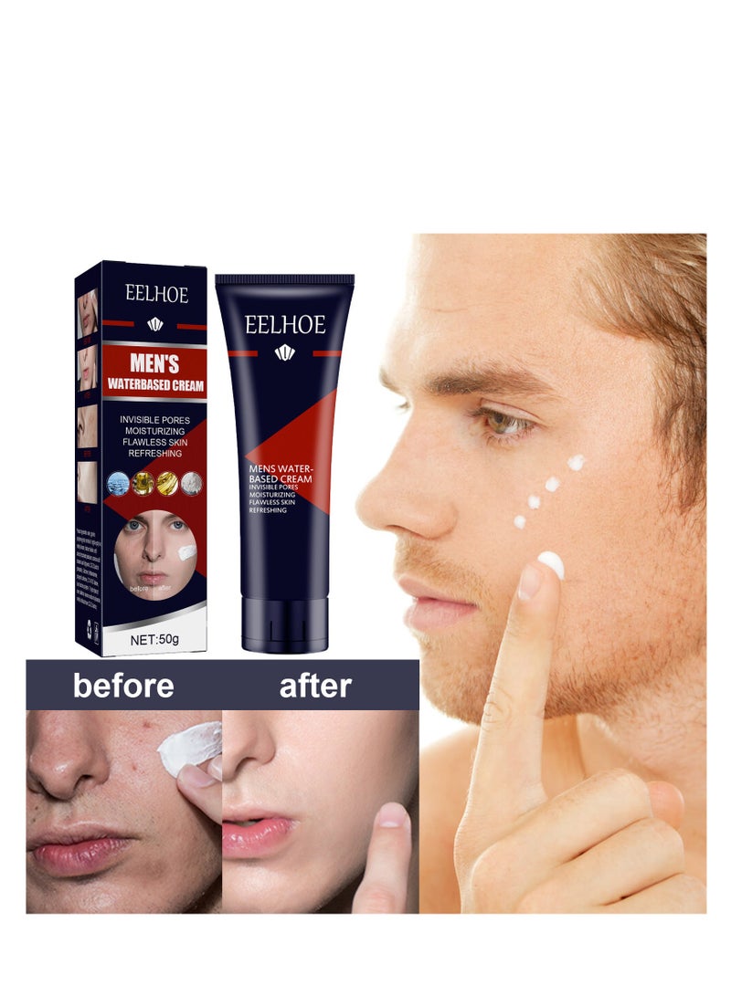 EELHOE Mens BB Cream Foundation, Concealer Corrects & Covers Imperfections, Provides Natural Look & Even Skin Tone, Cover Blemishes Color Correction Cream Perfect for Men's Tinted Moisturiser Face 50g - Image 2
