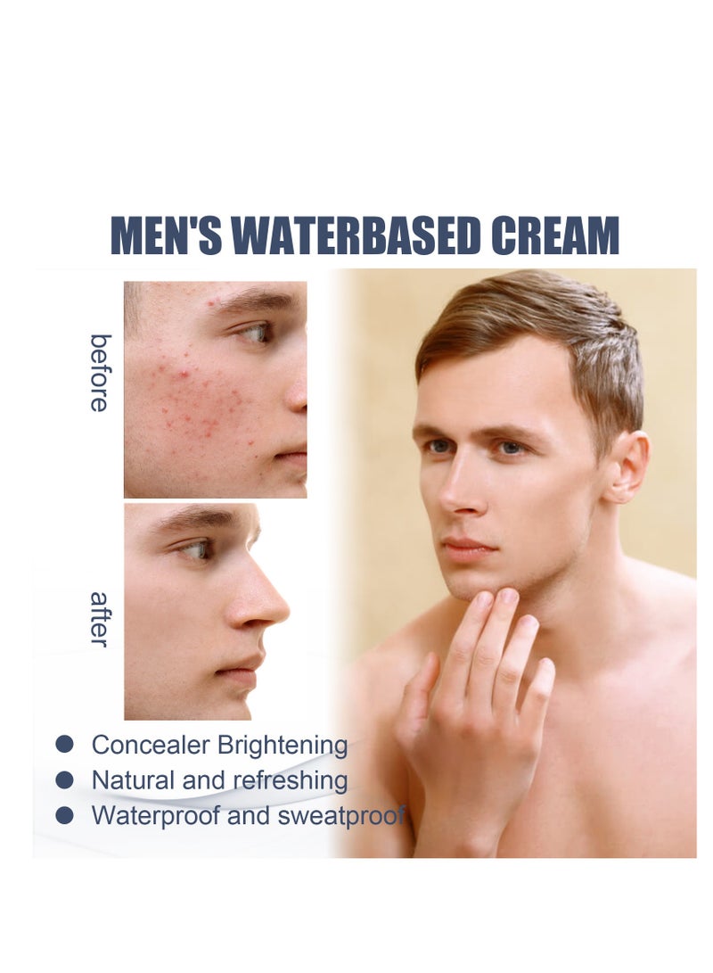 EELHOE Mens BB Cream Foundation, Concealer Corrects & Covers Imperfections, Provides Natural Look & Even Skin Tone, Cover Blemishes Color Correction Cream Perfect for Men's Tinted Moisturiser Face 50g - Image 4