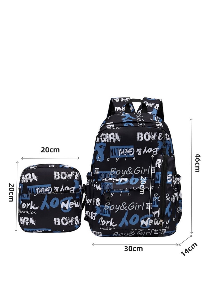 New York Fashion Fashionable Backpacks, Crossbody Bags, Student Schoolbags, Lightweight Schoolbags, Adjustable Shoulder Strap Schoolbags, Suitable for Students And Hobby Travelers. - Image 2