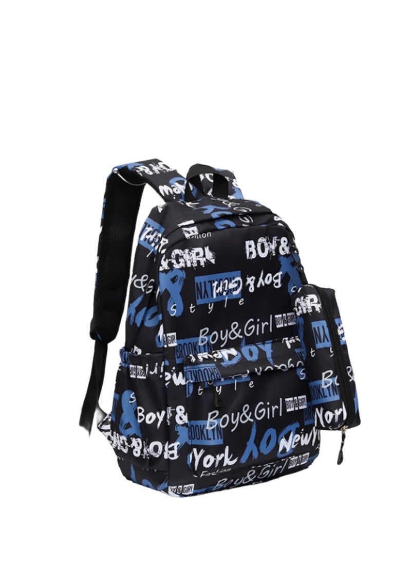 New York Fashion Fashionable Backpacks, Crossbody Bags, Student Schoolbags, Lightweight Schoolbags, Adjustable Shoulder Strap Schoolbags, Suitable for Students And Hobby Travelers. - Image 3