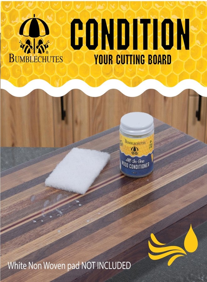 Bumblechutes Beeswax for Cutting Board Oil and Wax Set – Soak and Seal Wood Butter Combo – Cutting Board Wax Food Grade Board Butter Wood Balm Kit with Applicator – Made in USA - Image 3