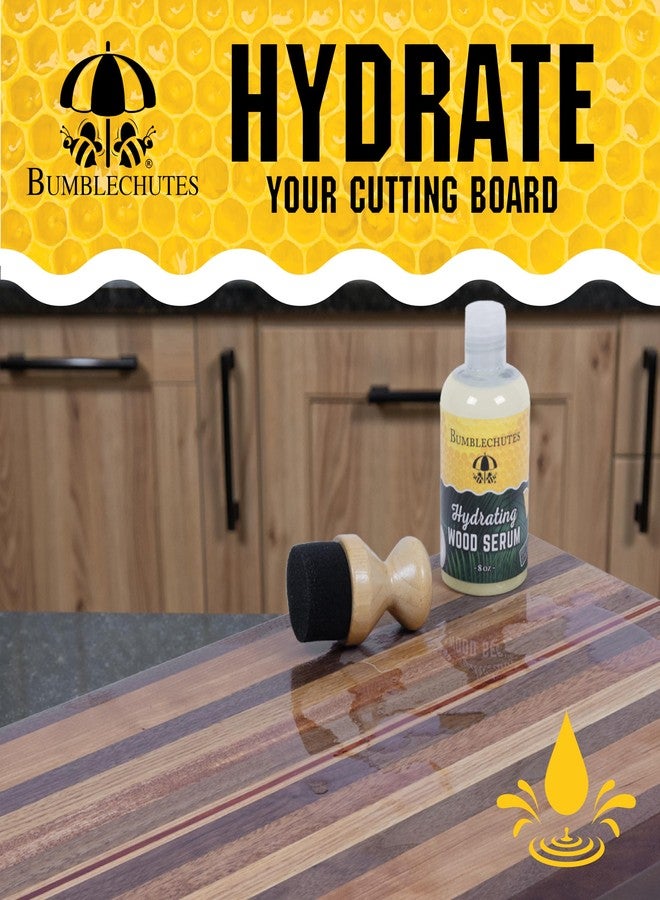 Bumblechutes Beeswax for Cutting Board Oil and Wax Set – Soak and Seal Wood Butter Combo – Cutting Board Wax Food Grade Board Butter Wood Balm Kit with Applicator – Made in USA - Image 2