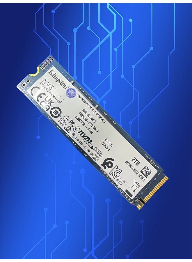 Kingston Kingston NV3 NVMe PCIe 4.0 Internal SSD 2TB M.2 2280-SNV3S/2000G  - Image 2