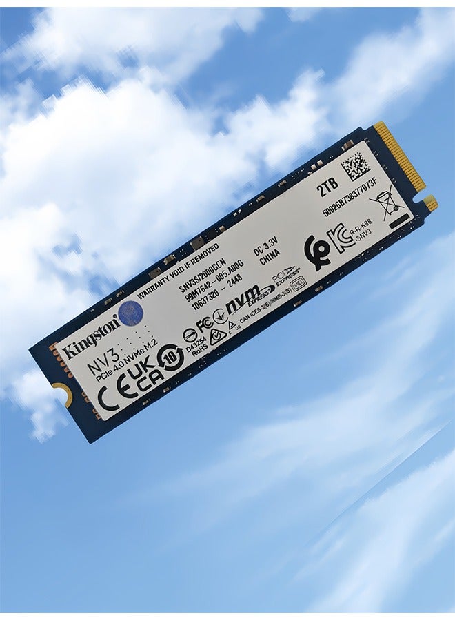 Kingston Kingston NV3 NVMe PCIe 4.0 Internal SSD 2TB M.2 2280-SNV3S/2000G  - Image 1