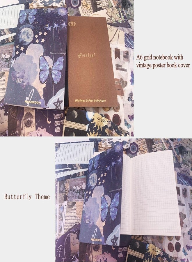 GLADBACK 346pcs Vintage Scrapbook Stickers Pack for Art Journaling Bullet Junk Journal Planners DIY Paper Stickers Craft Kits Notebook Collage Album Aesthetic Sticker (Butterfly garden scraobook) - Image 4
