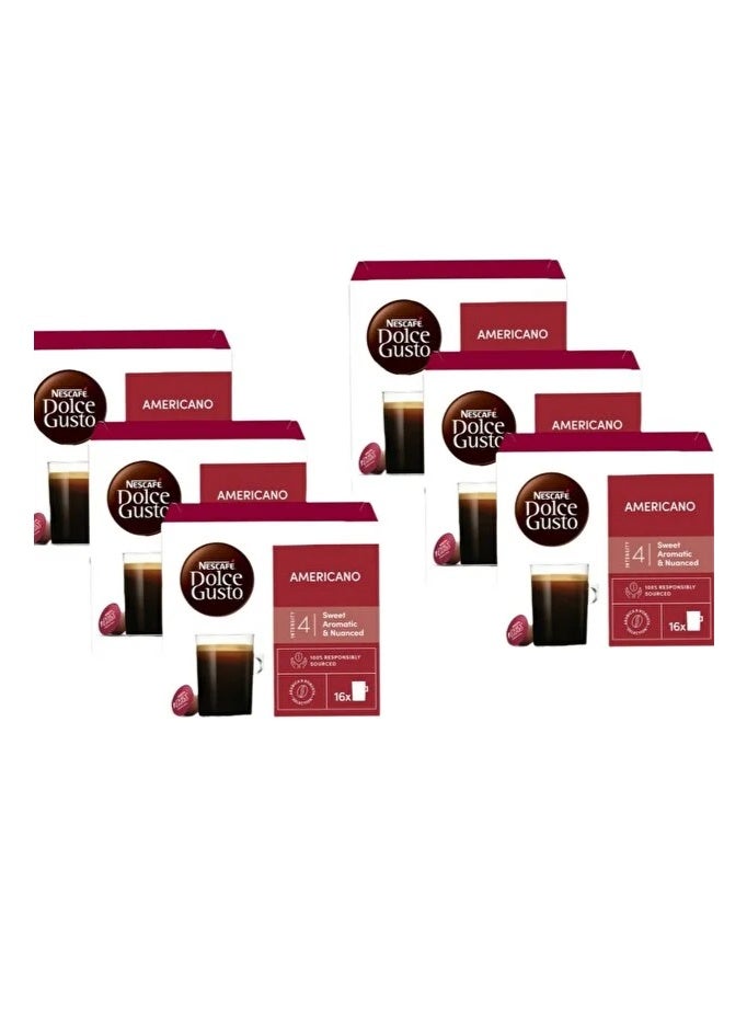 Dolce Gusto Americano 16 Capsules×6 Pieces