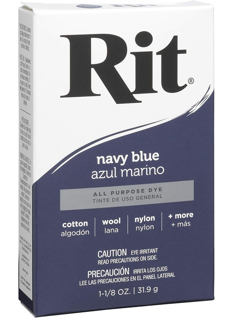 Rit Dye 3-30 Powdered Fabric Dye, Navy Blue - Image 1