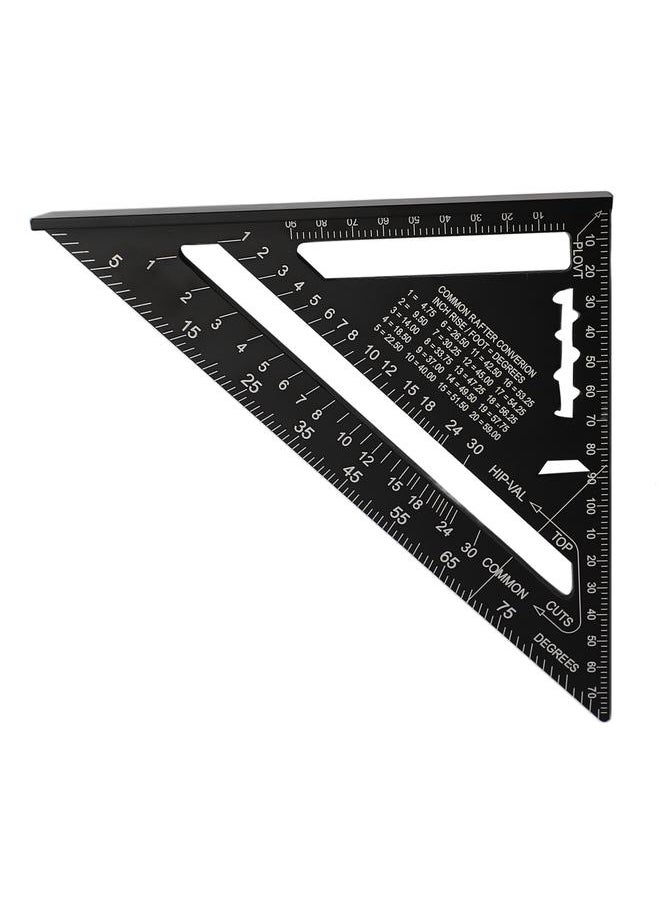 Thoraya Guitar Action Gauge Triangle Ruler Black Accurate Woodworking Carpenter Triangular Ruler  - Image 4