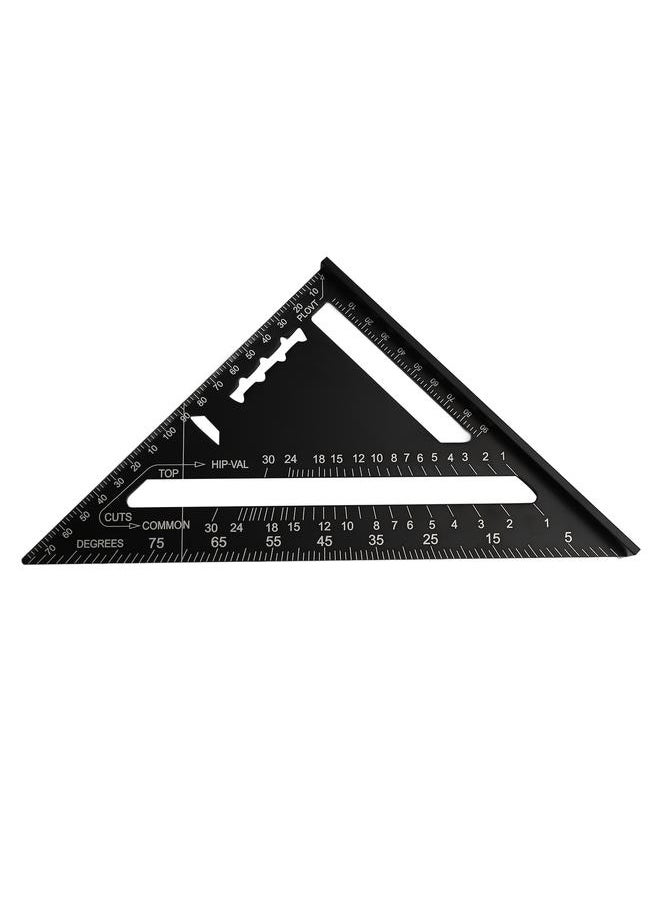 Thoraya Guitar Action Gauge Triangle Ruler Black Accurate Woodworking Carpenter Triangular Ruler  - Image 1