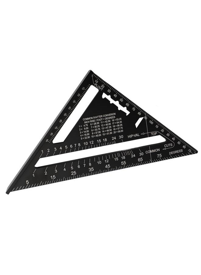 Thoraya Guitar Action Gauge Triangle Ruler Black Accurate Woodworking Carpenter Triangular Ruler  - Image 5