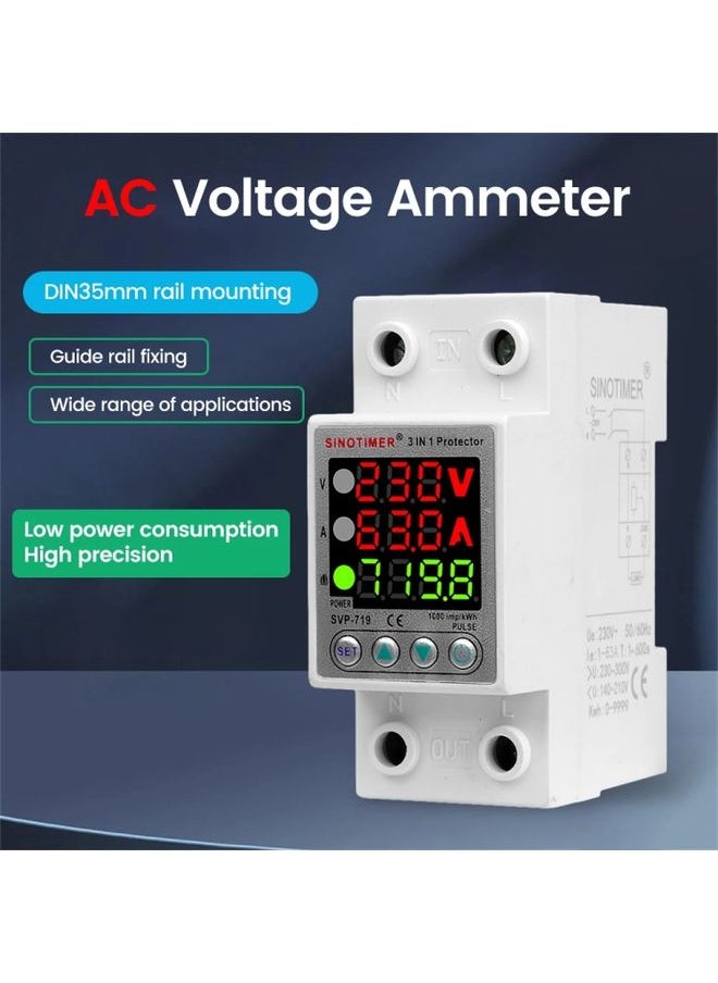 Generic - SINOTIMER SVP-719 40A_N Over Under Voltage Protector Electricity Usage Monitor Power Voltmeter - Image 1