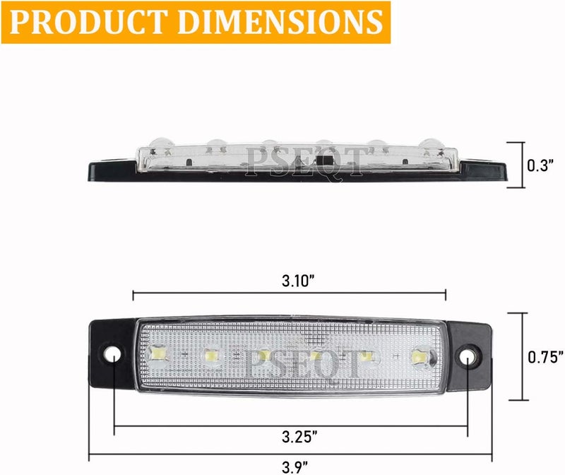 PSEQT 10 Pcs LED Rock Strip Lights Car Underglow Wheel Fender Well Lighting Kits Waterproof for Golf Cart Wrangler Offroad Truck RV UTV ATV Snowmobile (White) - Image 5