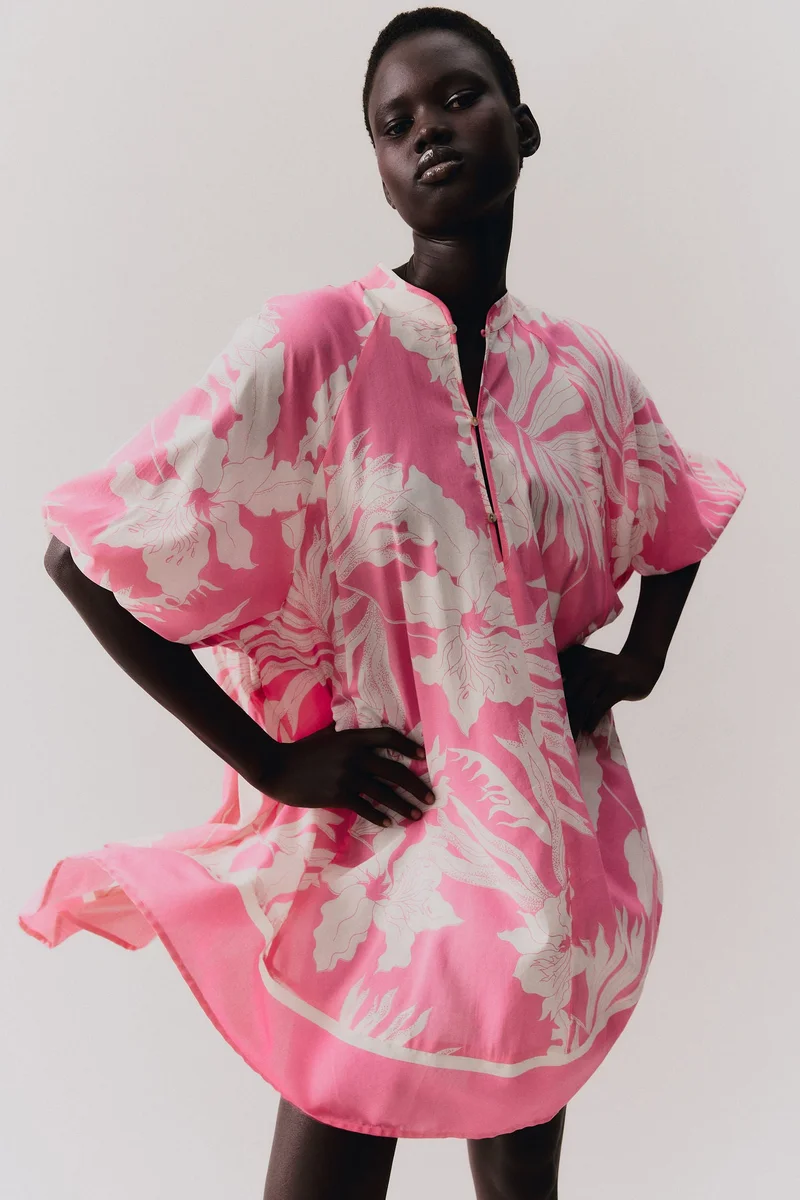 اتش اند ام فستان برباط خصر