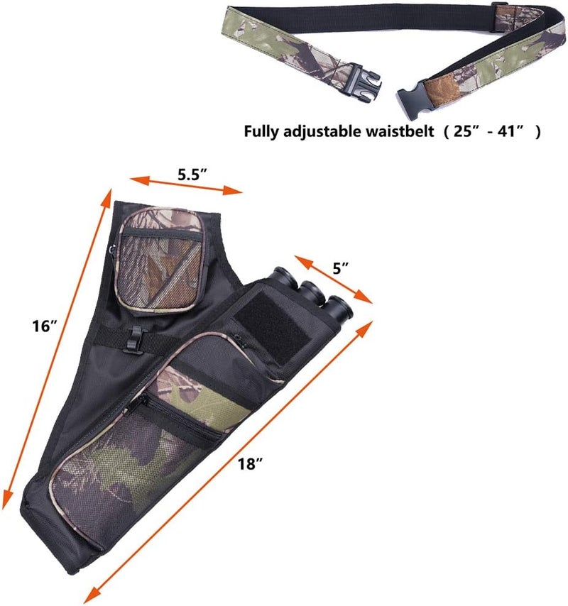 XTACER 3 Tube Hip Quiver Hunting Training Camo Archery Arrow Quiver Holder Bow Belt Waist Hanged Target Quiver - Image 3