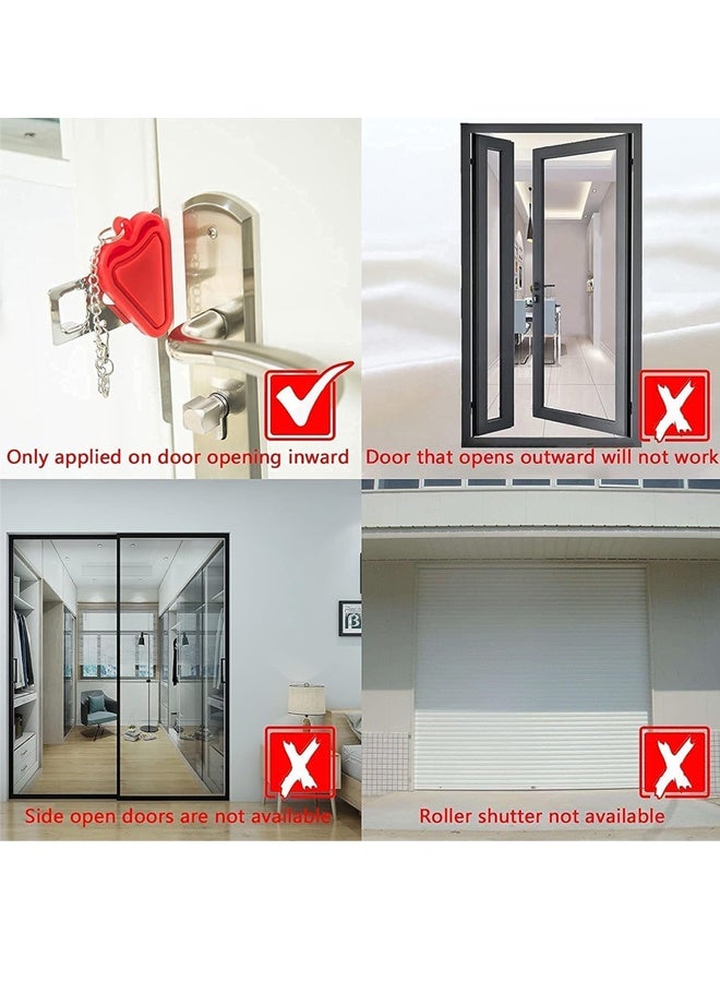 مجموعة إنذار قفل وإيقاف الباب المحمول، مجموعة الحماية المزدوجة للأمن المنزلي - Image 5