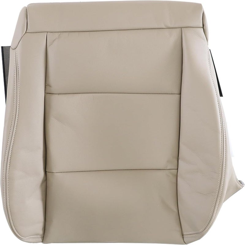 FZJDSD Ivory Tan Driver Side Bottom Replacement Leather Seat Cover - Image 1