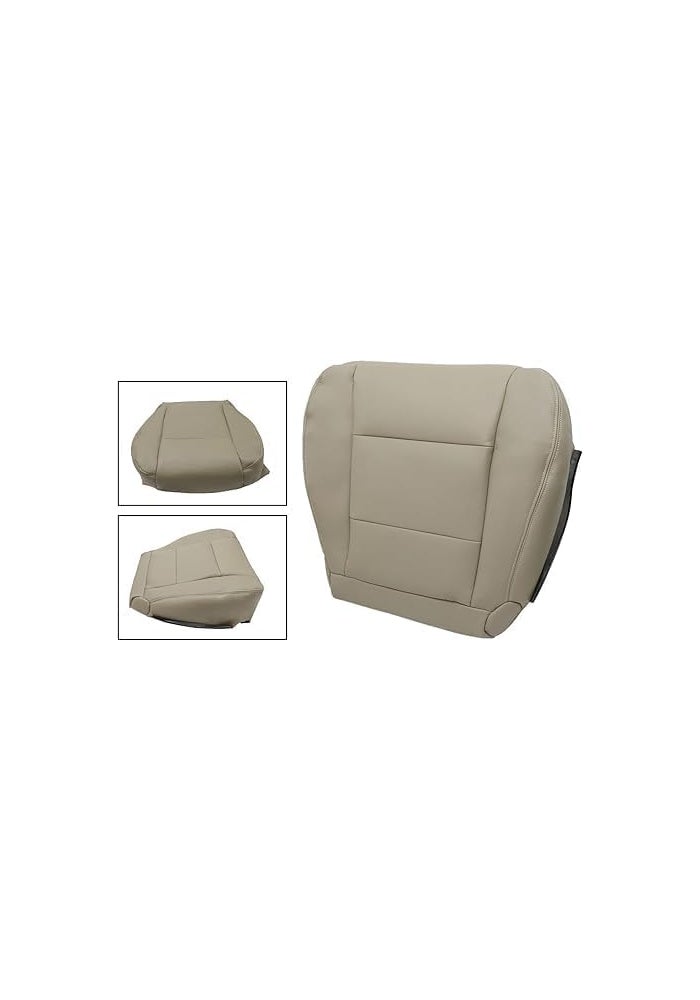 FZJDSD Ivory Tan Driver Side Bottom Replacement Leather Seat Cover - Image 5