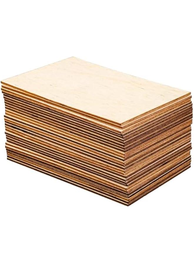 Arabest Unfinished Wood, 15 Pack Basswood Sheets for Crafts, Craft Wood Board for House Aircraft Ship Boat Arts and Crafts, School Projects, Wooden DIY Ornaments(150x100x2mm) - Image 4