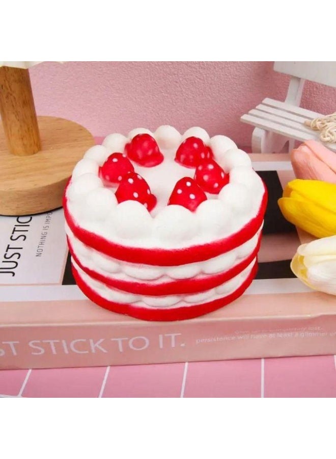 Squishy Toys - Slow Rising Scented Strawberry Cake Stress Relief for Kids and Adults - Anxiety and Attention Focus Toy 2026 - Image 3
