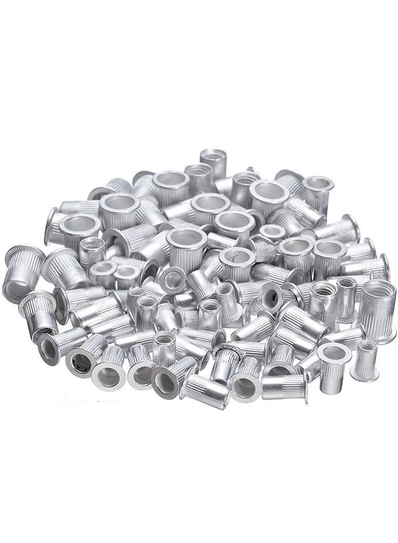 100Pcs Steel Aluminum Rivet Nut Kit Hybrid Kit - Image 2