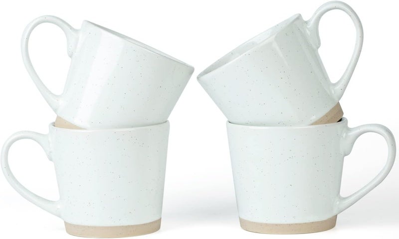 famiware Coffee Mug Set for 4, Bright White - Image 1
