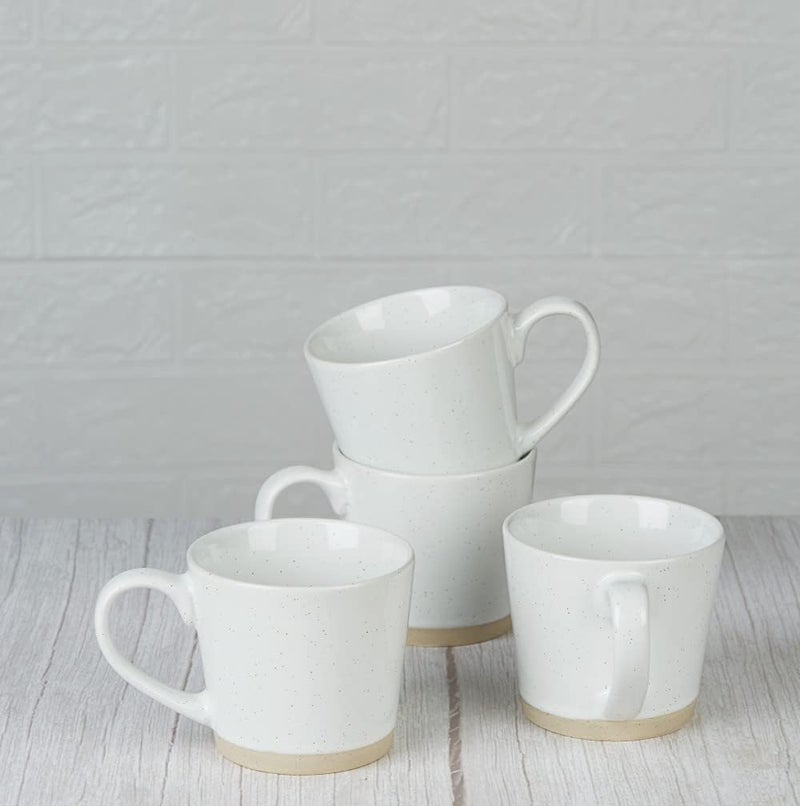 famiware Coffee Mug Set for 4, Bright White - Image 5