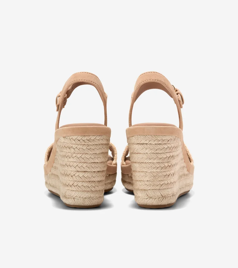 Cole Haan  Women's Cloudfeel Asbury Espadrille Wedge Sandals for Women | Best Price UAE